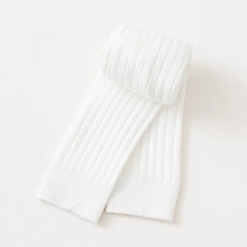 Girls Solid Cotton Tights leggings