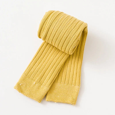 Girls Solid Cotton Tights leggings