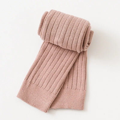 Girls Solid Cotton Tights leggings