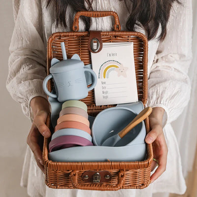 Vintage Style Baby Gift Box. 7Pcs
