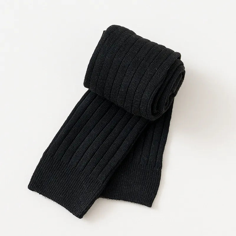 Girls Solid Cotton Tights leggings