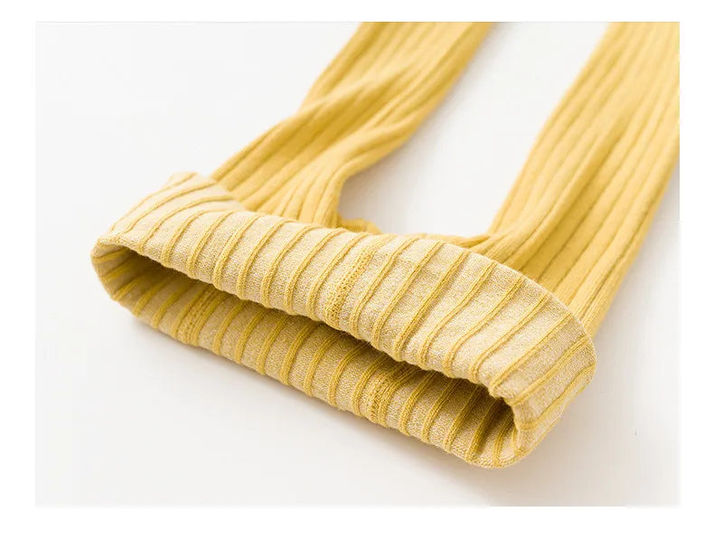 Girls Solid Cotton Tights leggings