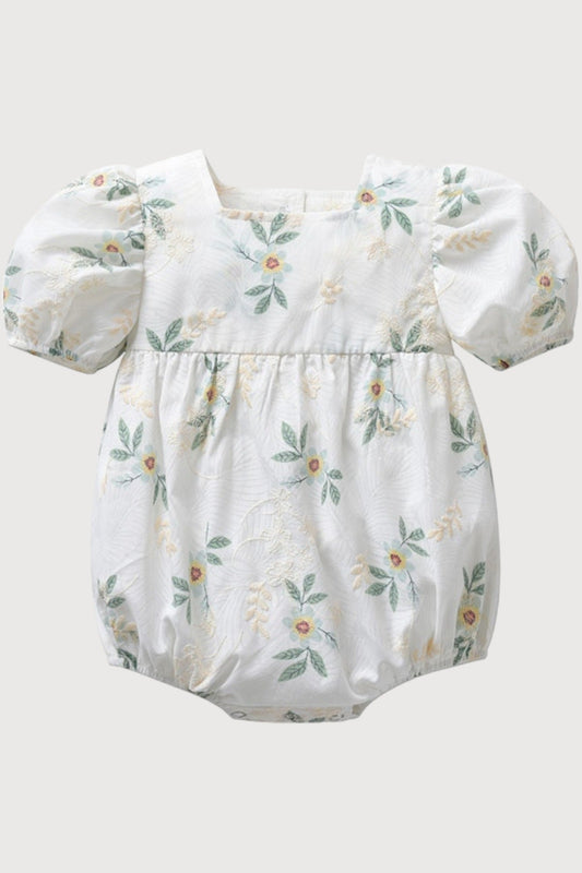 One Piece Flower Baby Girls Romper