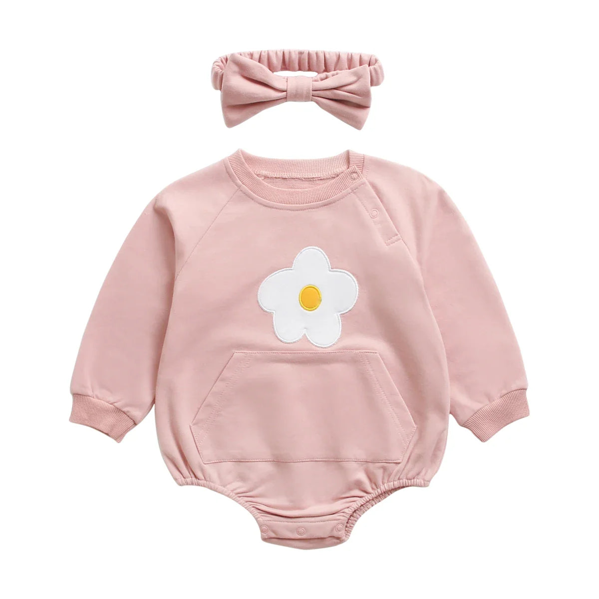 Flower Long Sleeve Onesie