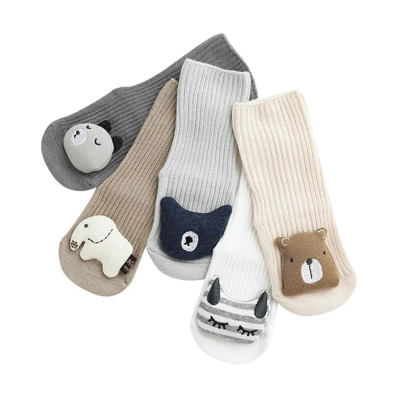 Animal Attached Non-Slip Floor Socks