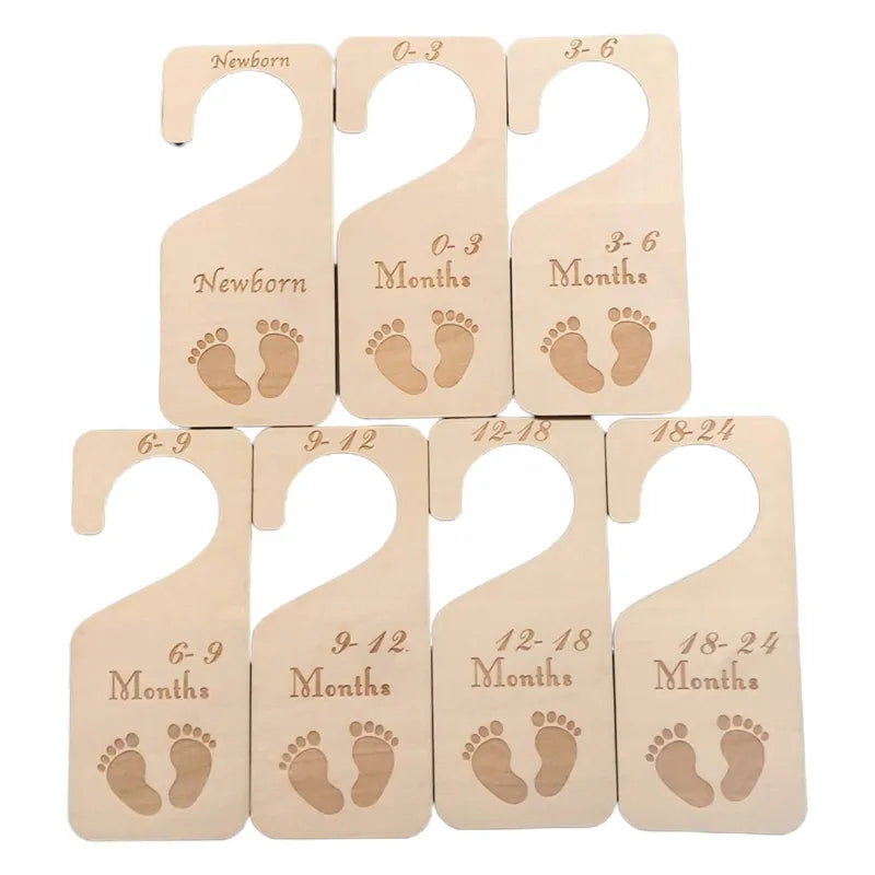 Wooden Carved Baby Closet Organizers