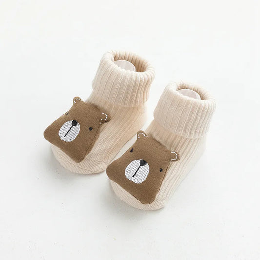 Animal Attached Non-Slip Floor Socks