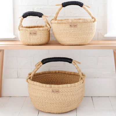 Black Handle<br>Small Market Basket