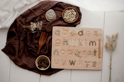 QToys Lower case letter lacing board