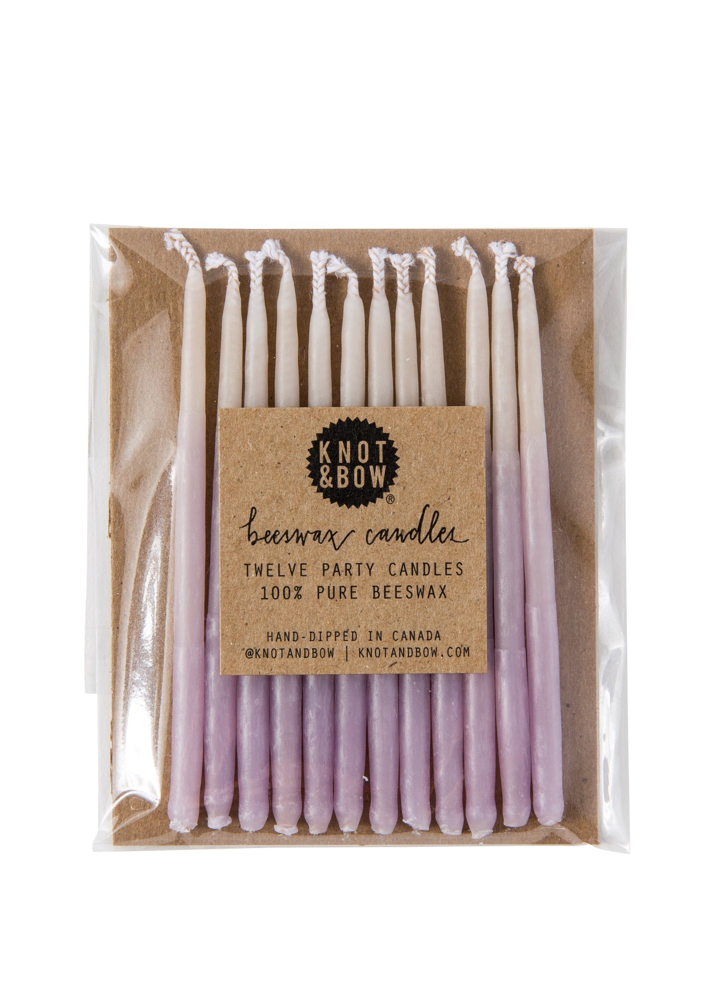Knot & Bow Assorted Beeswax Party Candles