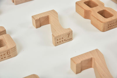 Number Blocks - Montessori Large Wooden Blocks