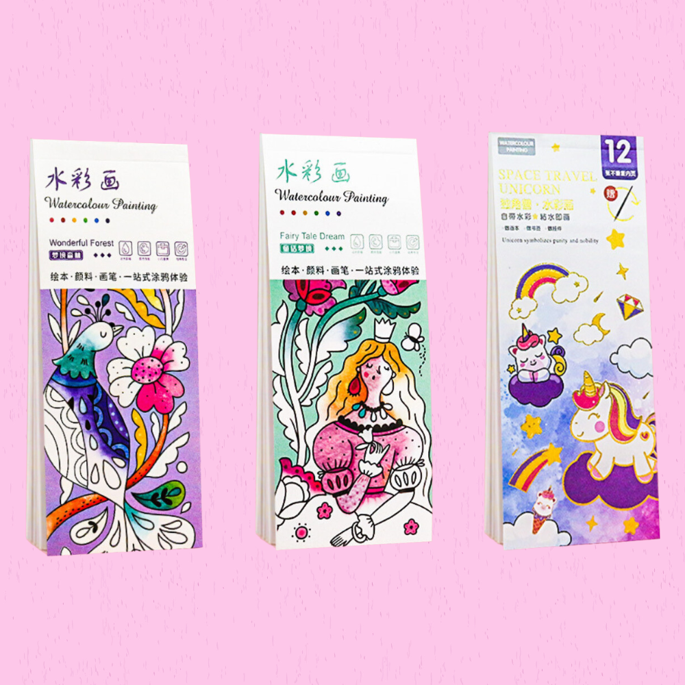 Children's Water Coloring Book