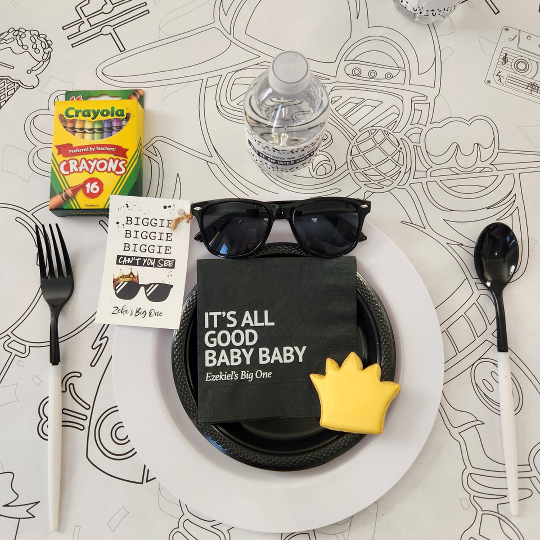 Hip Hop Party Coloring Tablecloth