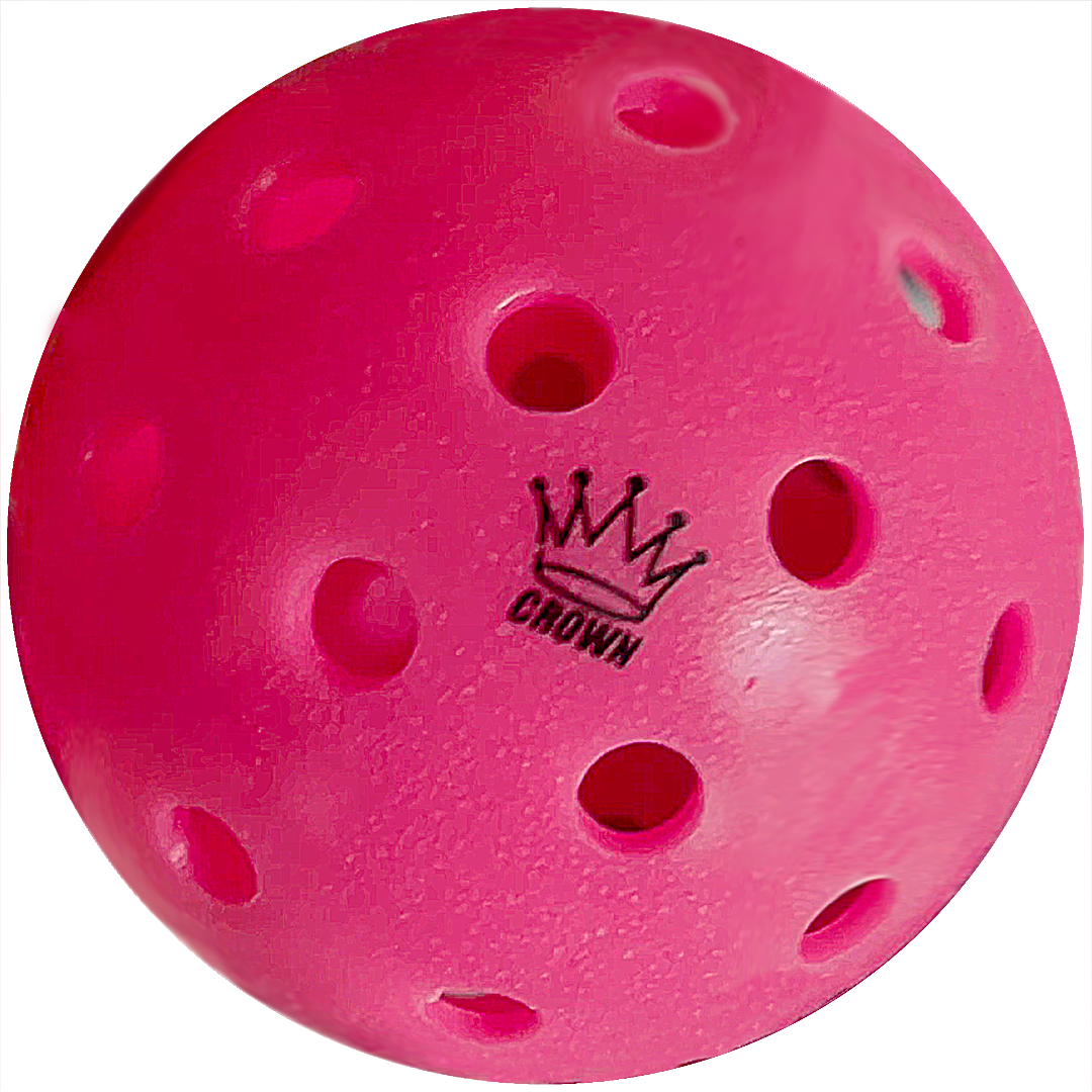 CROWN PICKLEBALL - High-Performance NEAPOLITAN OUTDOOR Pickleballs (3-PACK PINK, COCONUT, BLACKBERRY)