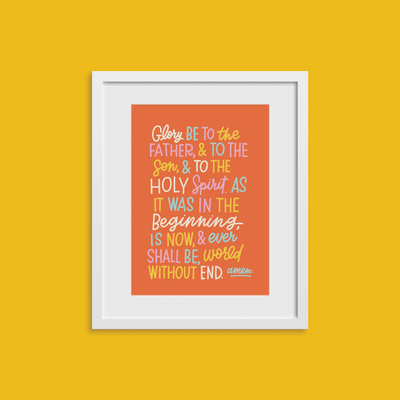 Glory Be Prayer Print