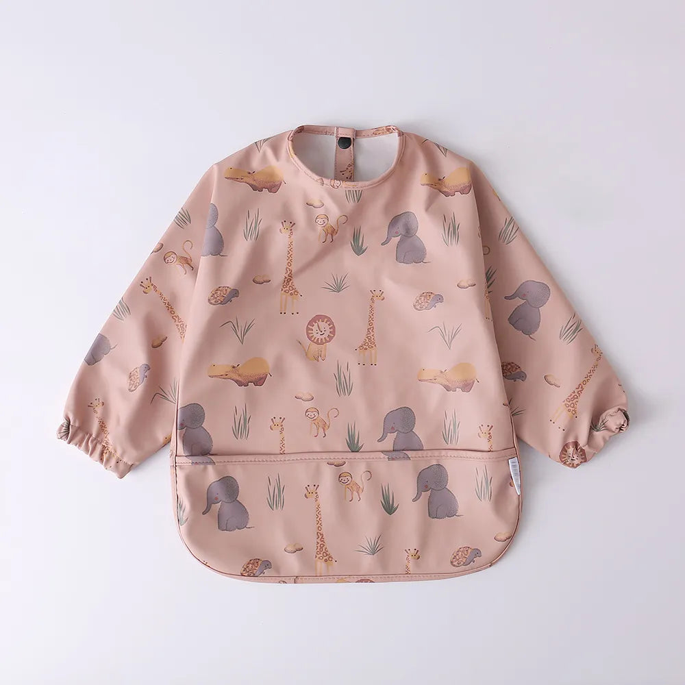 Baby Waterproof Long Sleeve Apron Bib