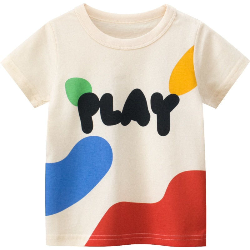 Play Graffiti Print T-Shirt