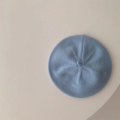 Kids Solid Beret Hat
