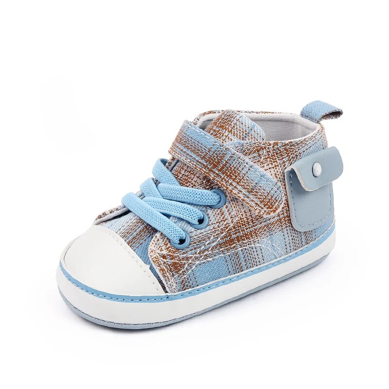 Baby Plaid Canvas Shoes