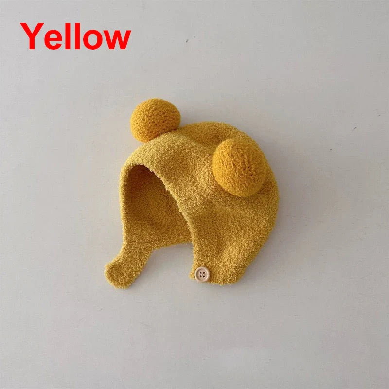 Wool Pom Pom Winter Hat