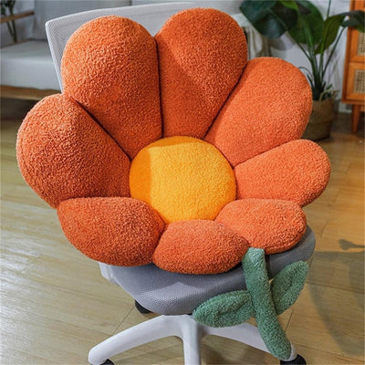 Plush Sunflower Cushion Pillow