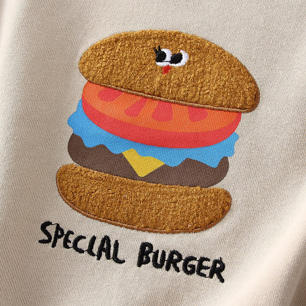 Long Sleeve Cartoon Embroidered Overalls Bodysuits