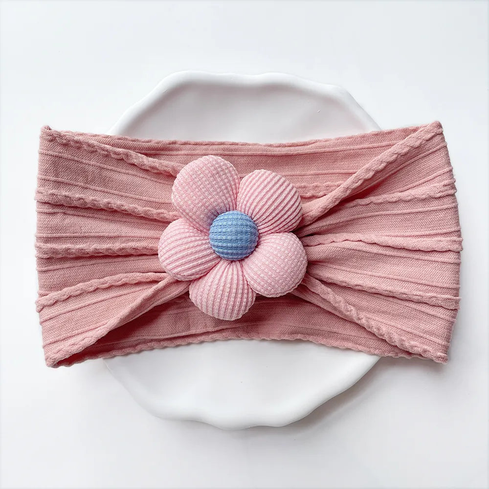 Baby Girl Flower Puff Elastic Soft Headband
