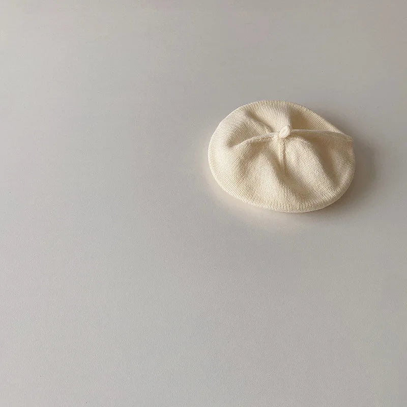 Kids Solid Beret Hat