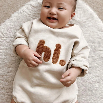 Hi Embroidery Cotton Bodysuit