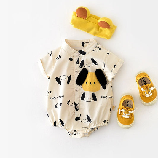 Baby Boy Puppy Romper