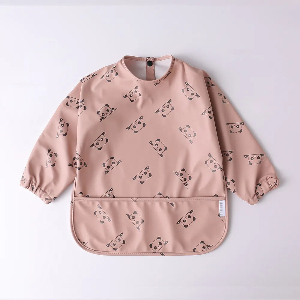 Baby Waterproof Long Sleeve Apron Bib