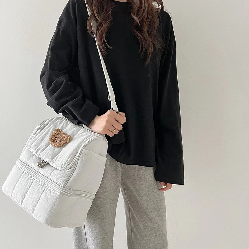 Insulated Double Level Cooler Lunch Bag