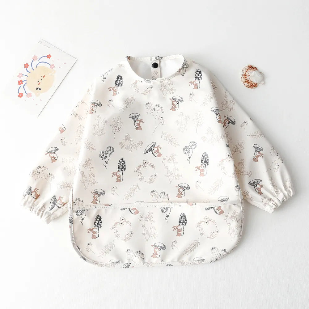Baby Waterproof Long Sleeve Apron Bib