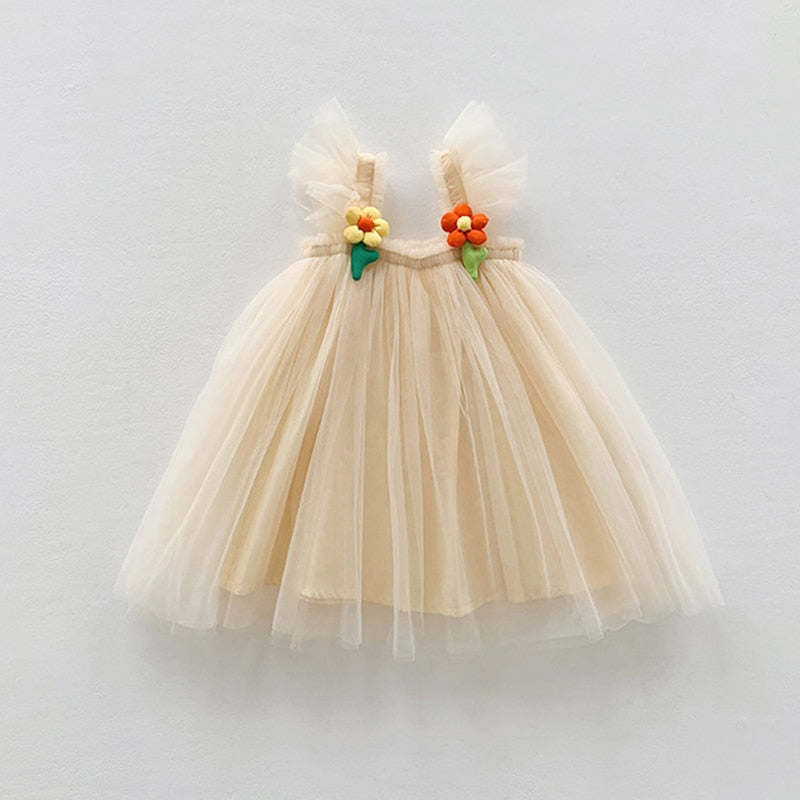 Sunflower Princess Tulle Dress