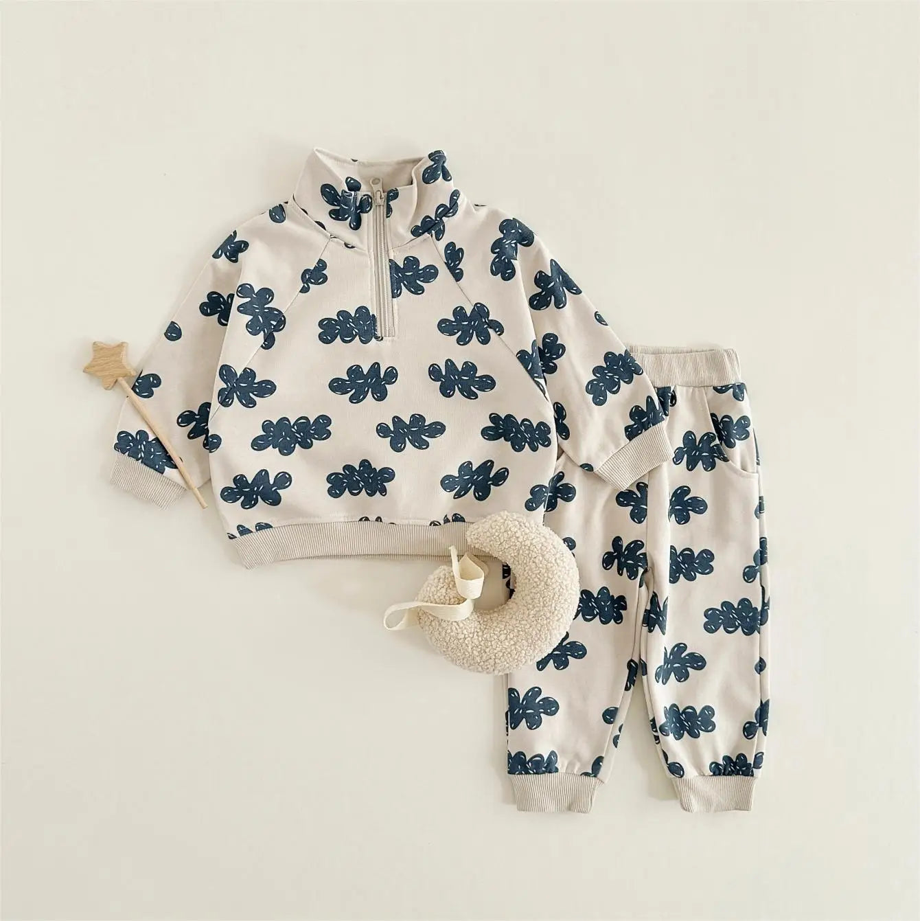 Turtleneck Cloud Jogger Set