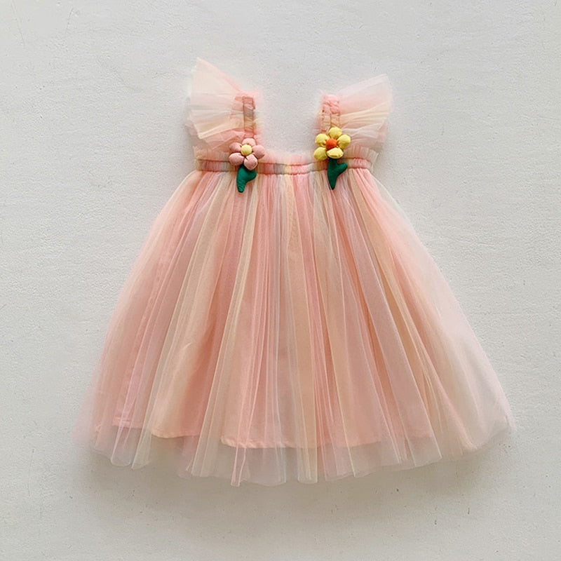 Sunflower Princess Tulle Dress
