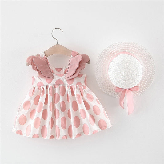 Party Princess Wing Dress With Hat