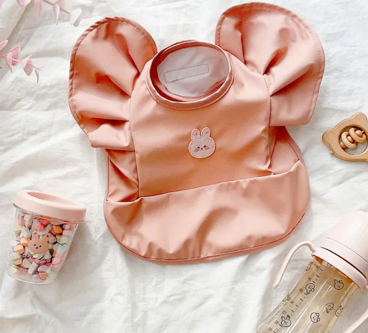Waterproof Feeding Ruffle Neck Bib