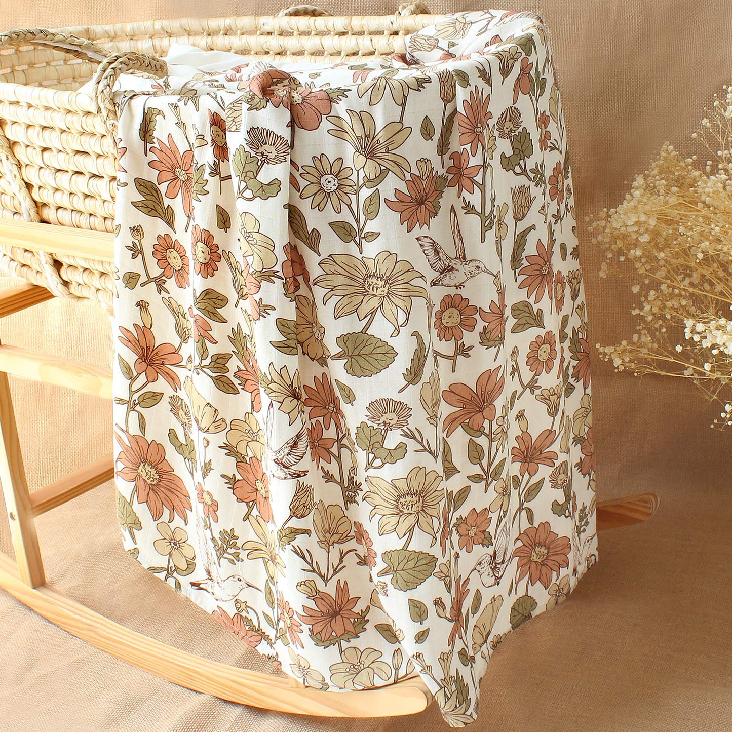 Art Deco Muslin Swaddles