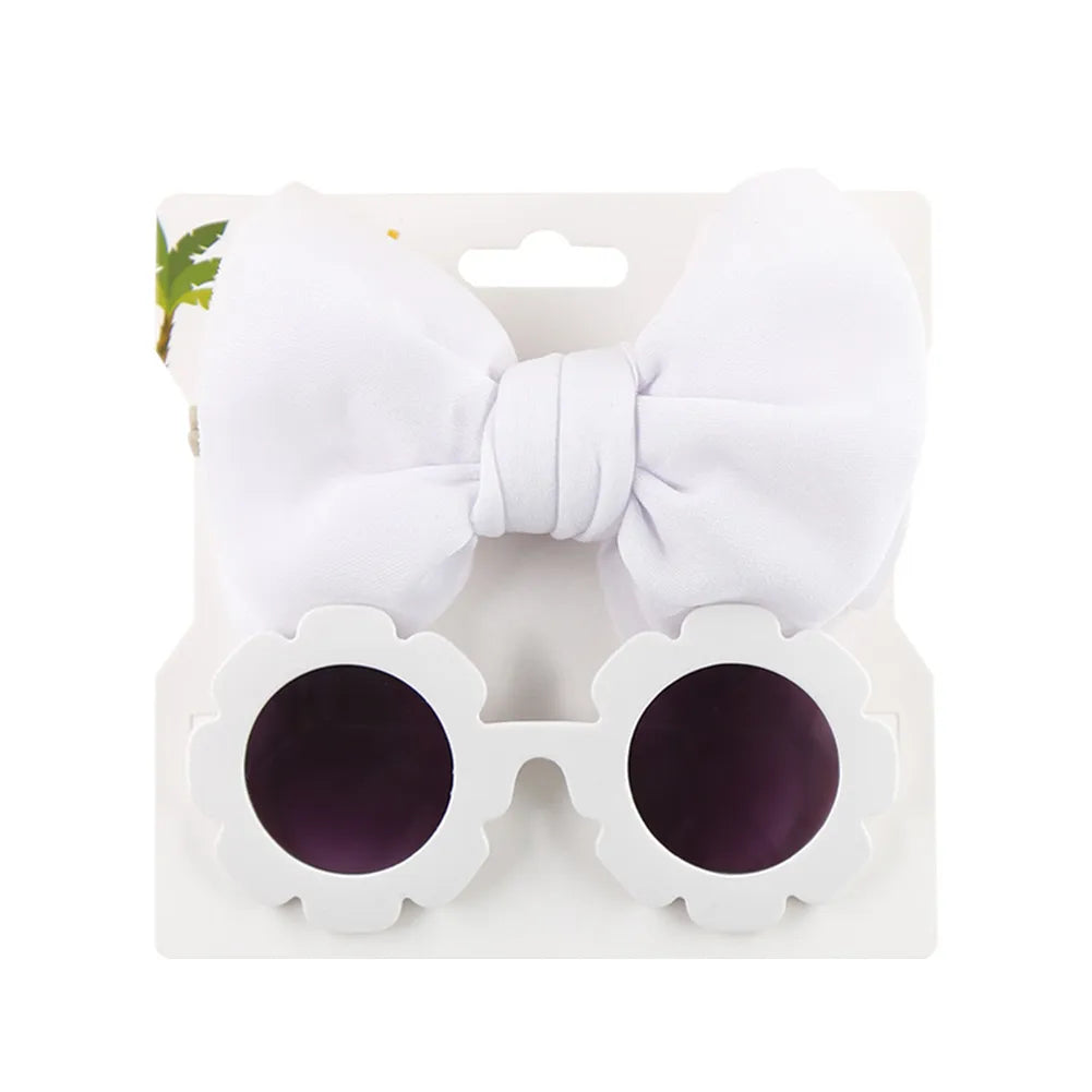Large Bow Headband With Sunglasses