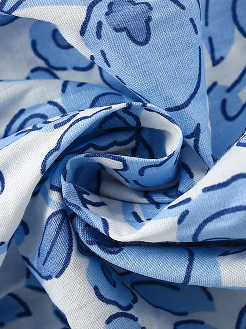 Floral Ruffle Babydoll Top