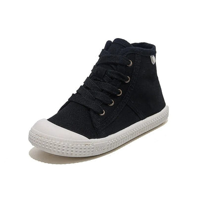 High Top Canvas Lace up Sneakers