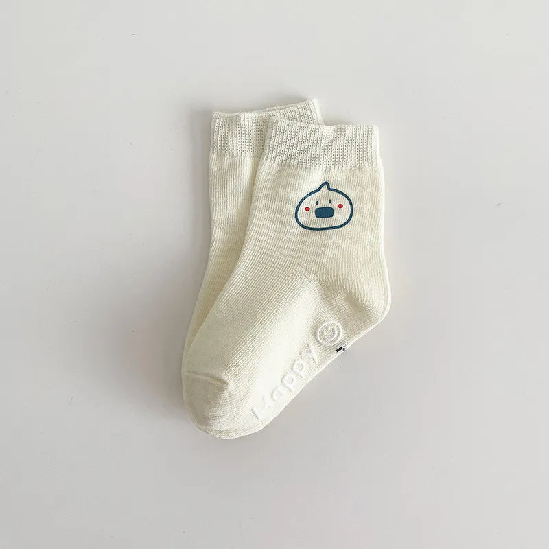 Animal Outlined Soft Floor Socks