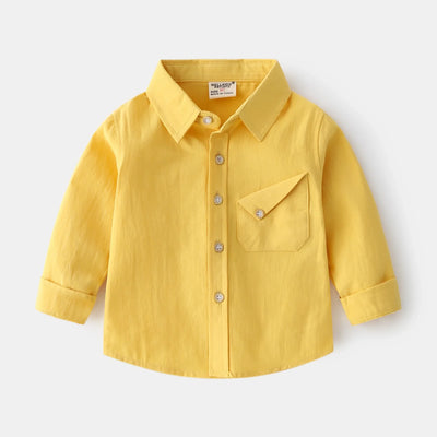Slant Pocket Button-Up Shirt