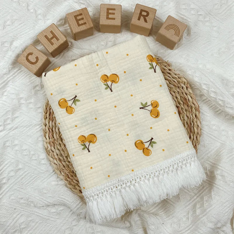 Floral Print Blanket Babies Bed Cover