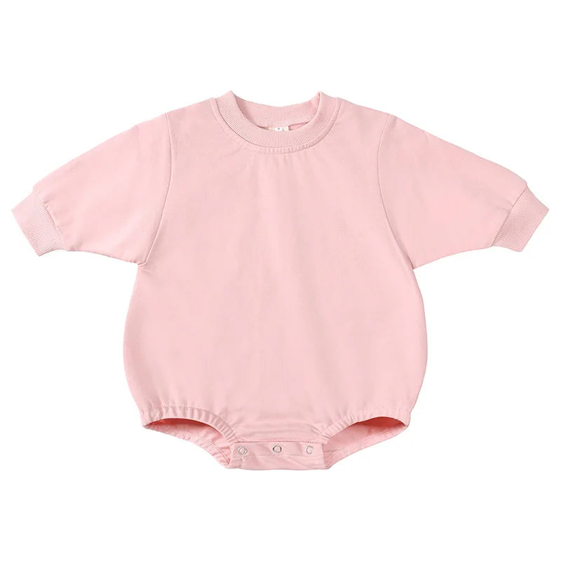 PERSONALIZED Embroidered Sweatshirt Romper