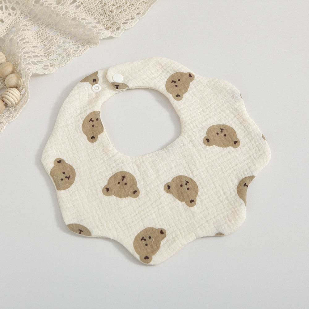 Petal Muslin Cotton Bibs