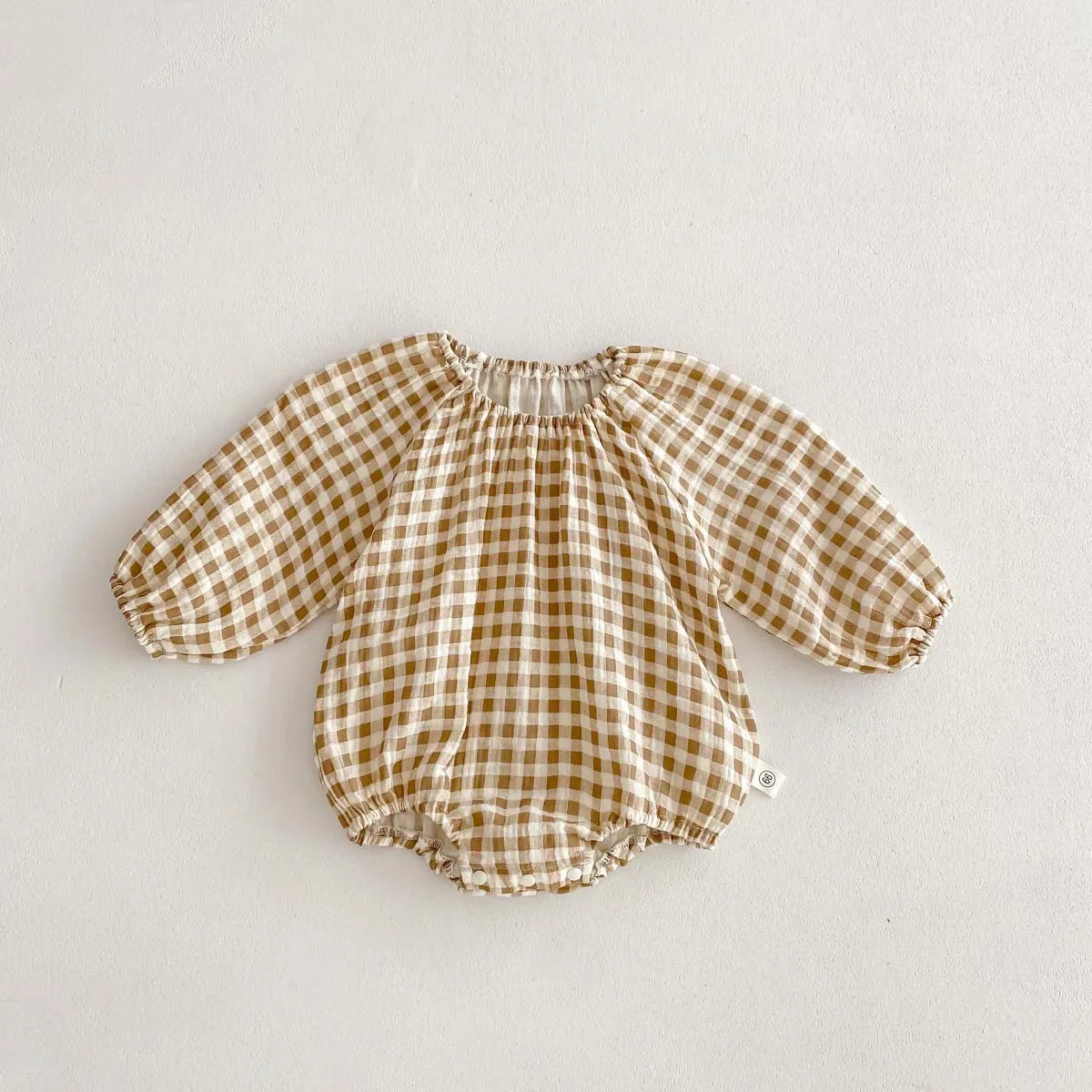 Plaid Hearts Girls Romper
