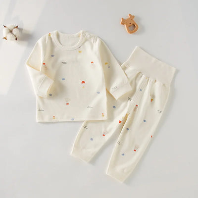Cartoon Print Pajama Set