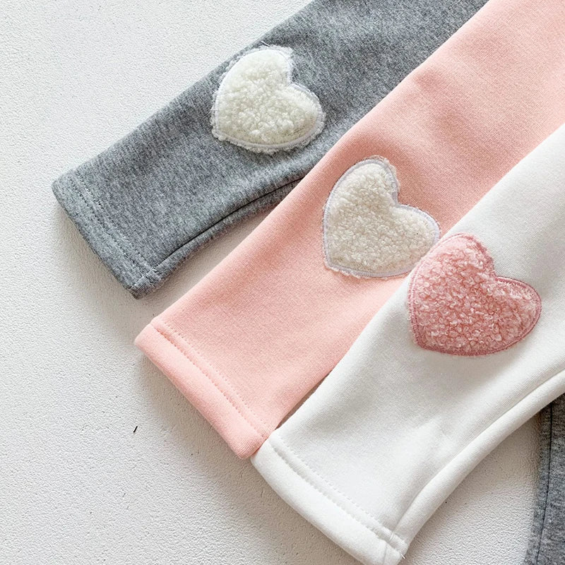 Baby Girl Heart Cotton Pants